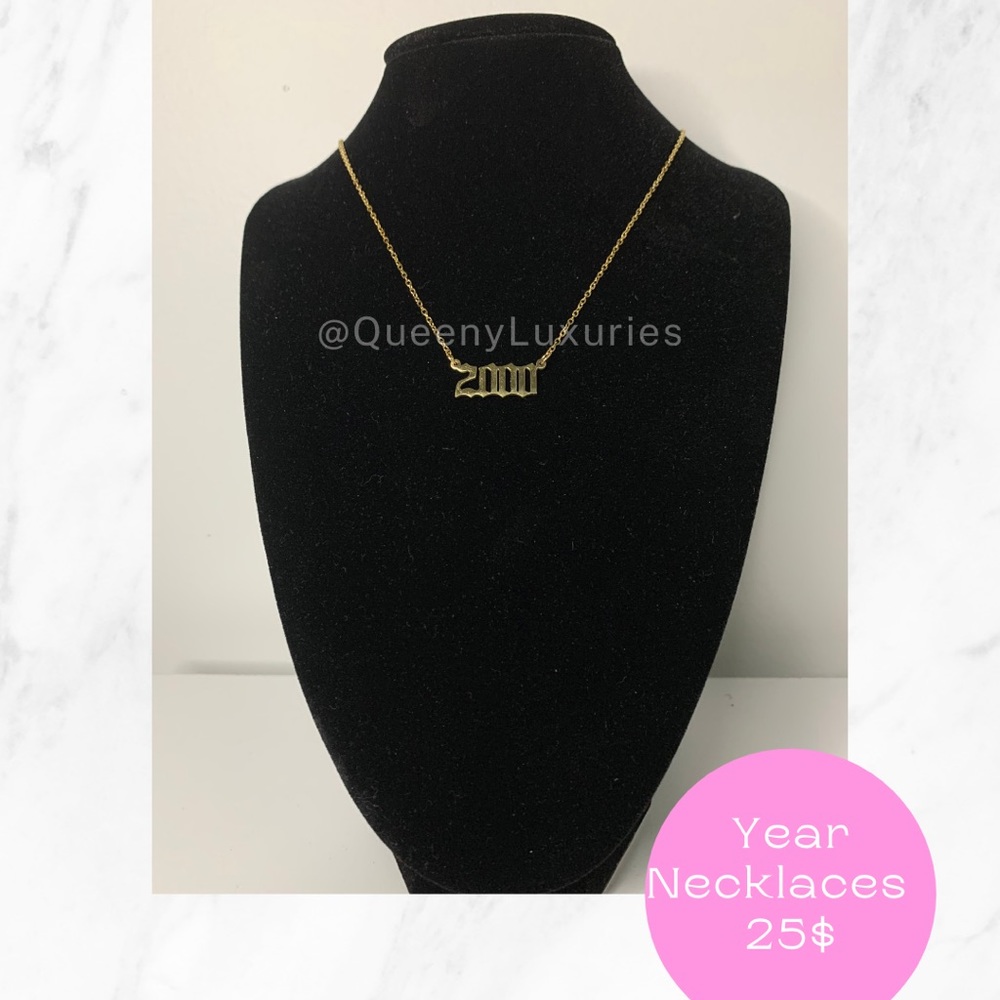 18K Gold Year Necklace